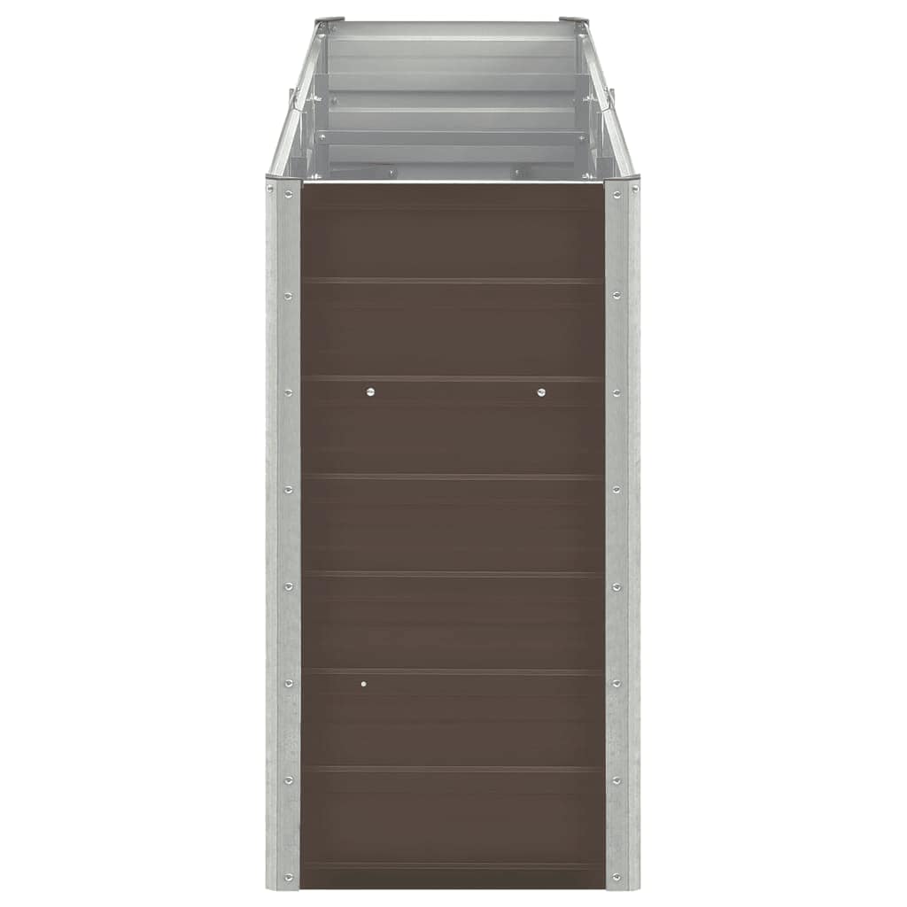 Hochbeet Braun 160 x 80 x 77 cm Verzinkter Stahl