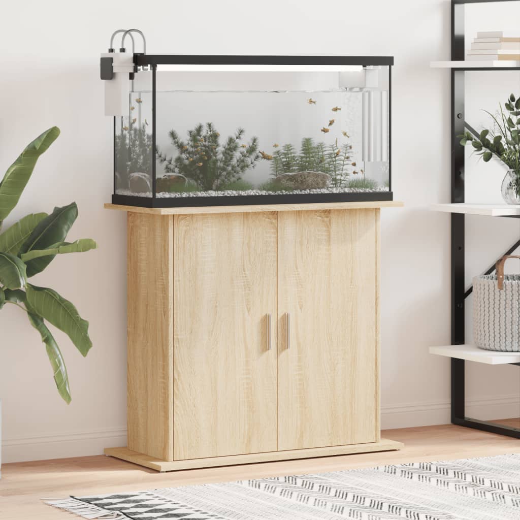 Aquariumständer Weiß 81x36x73 cm Holzwerkstoff