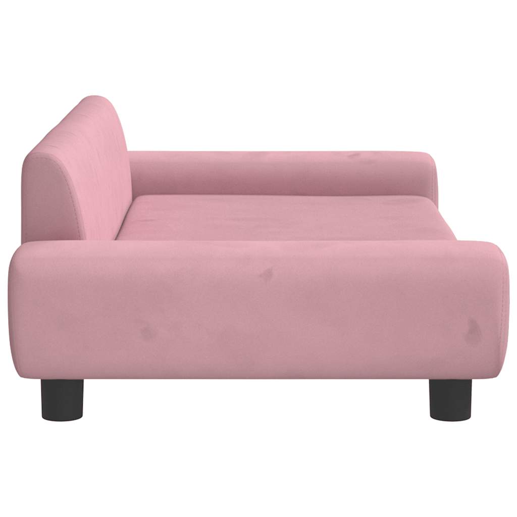 Kindersofa Blau 100x54x33 cm Samt