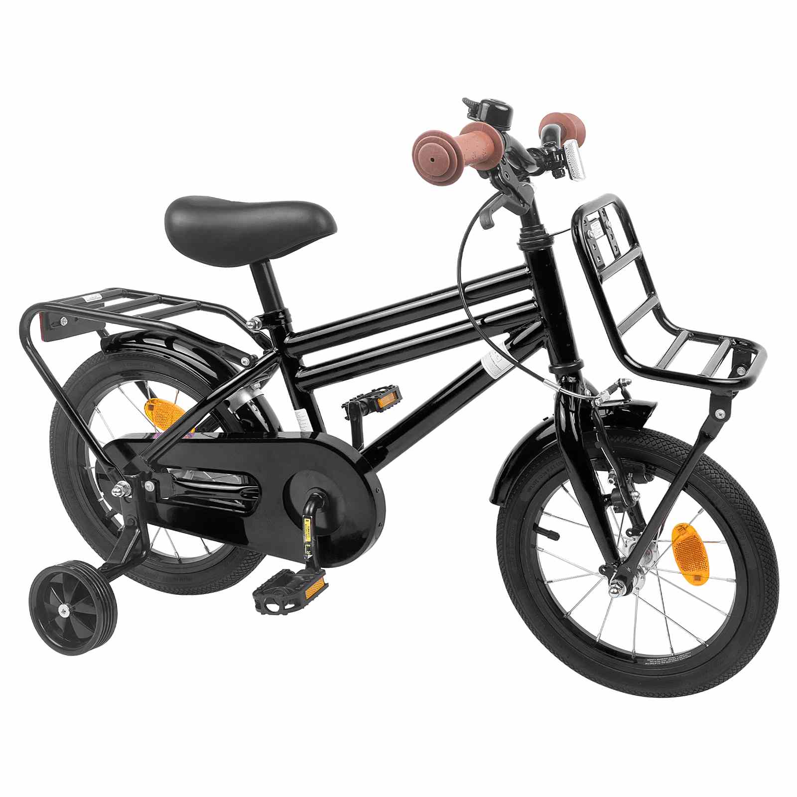 Kinderfahrrad 18 Zoll für 5-7 Jahre alt Schwarz