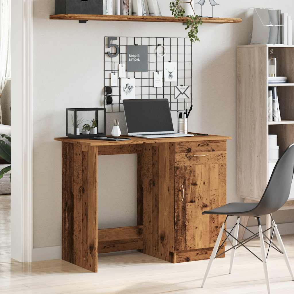 Schreibtisch Weiß 100×50×76 cm Holzwerkstoff