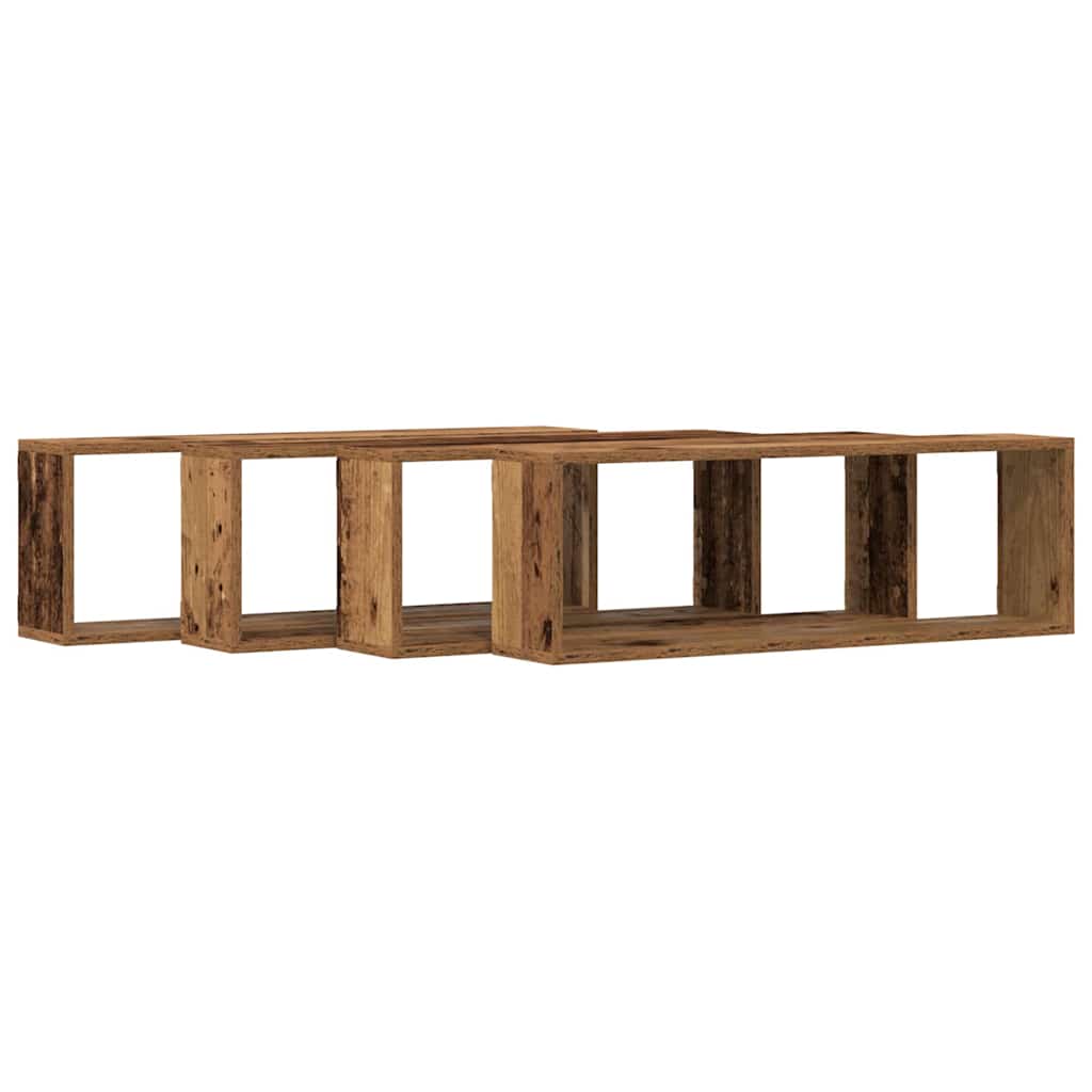 Würfelregale 2 Stk. Weiß 30x15x30 cm