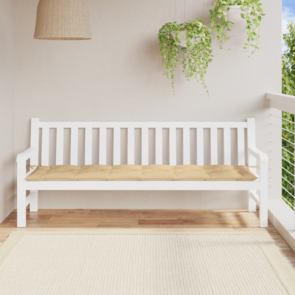 Gartenbank-Auflage Melange Anthrazit 100x50x7 cm Stoff