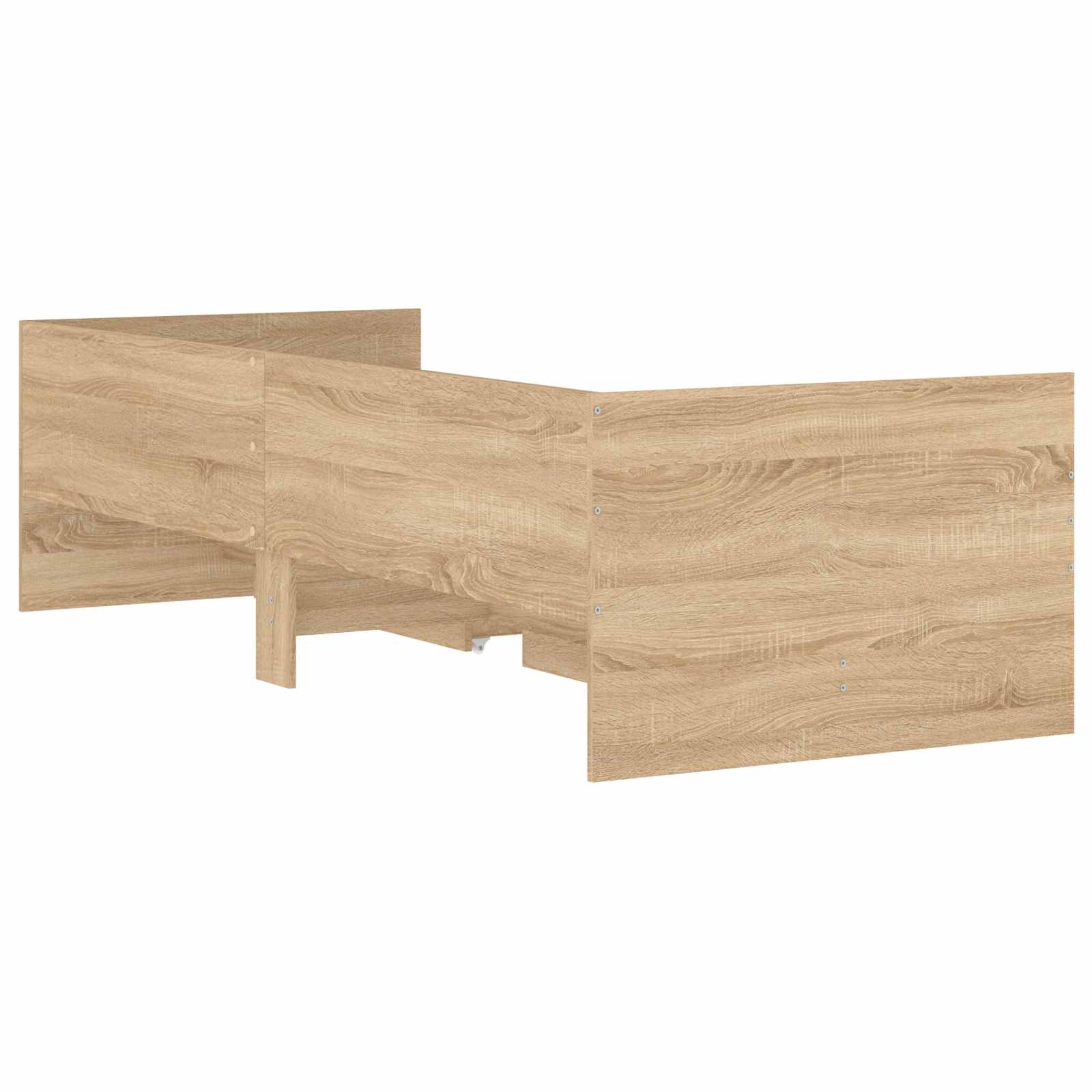 Bett mit Schubladen Braun Eiche-Optik 75x190 cm