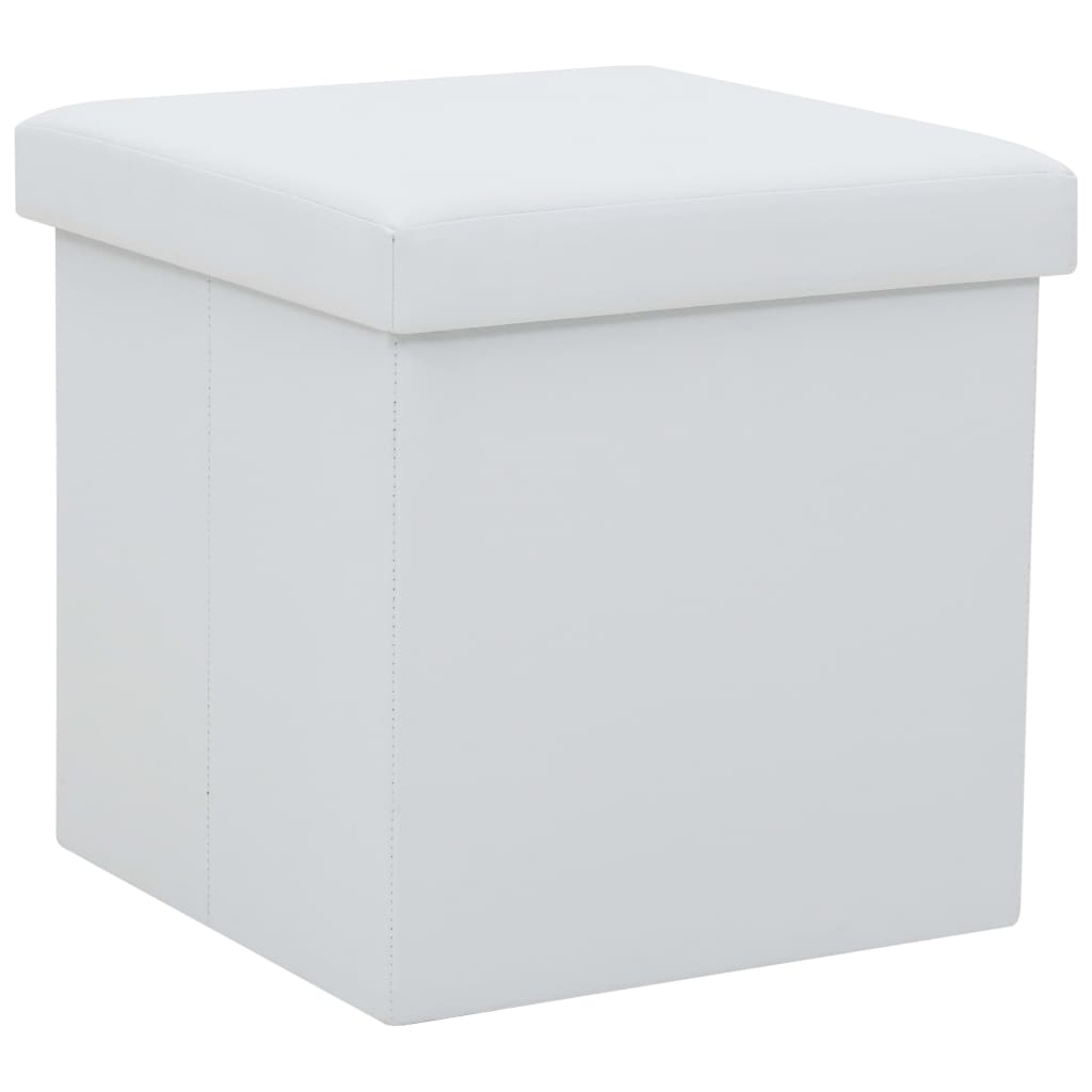 Hocker mit Stauraum Braun PVC