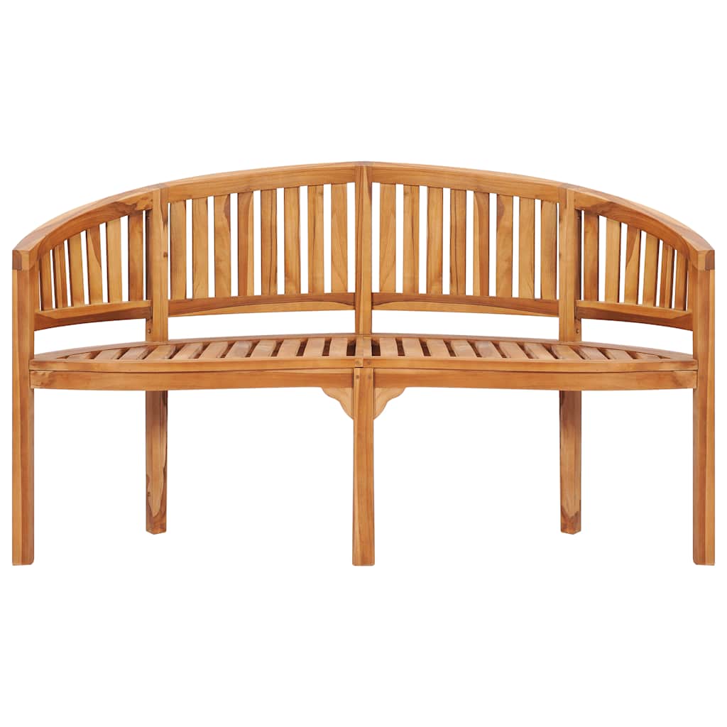 Bananenbank 180 cm Massivholz Teak