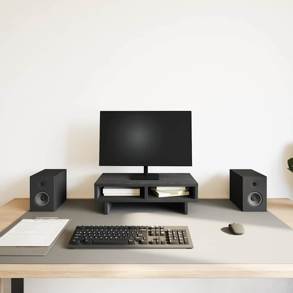 Monitor Halterung Schwarz 100 x 27 x 15 cm Holzwerkstoff