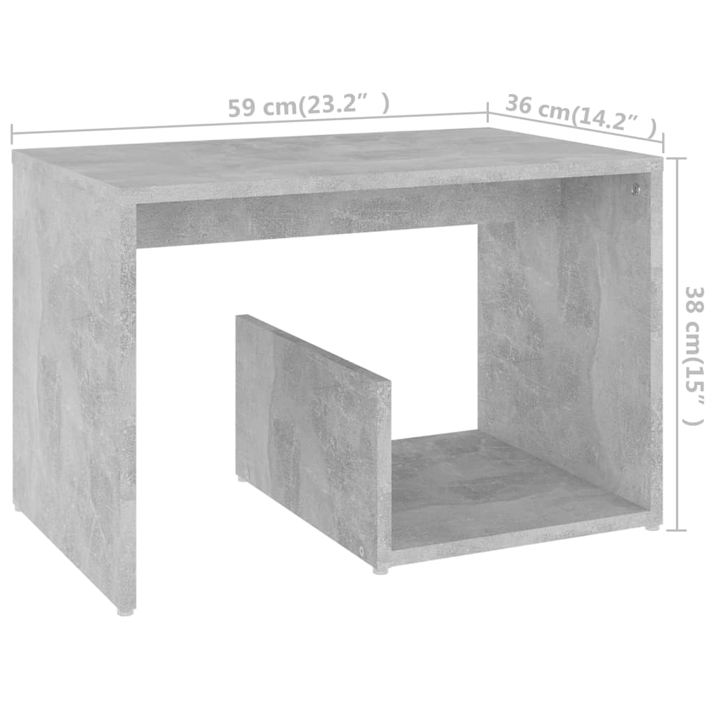 Beistelltisch Weiß 59x36x38 cm Holzwerkstoff
