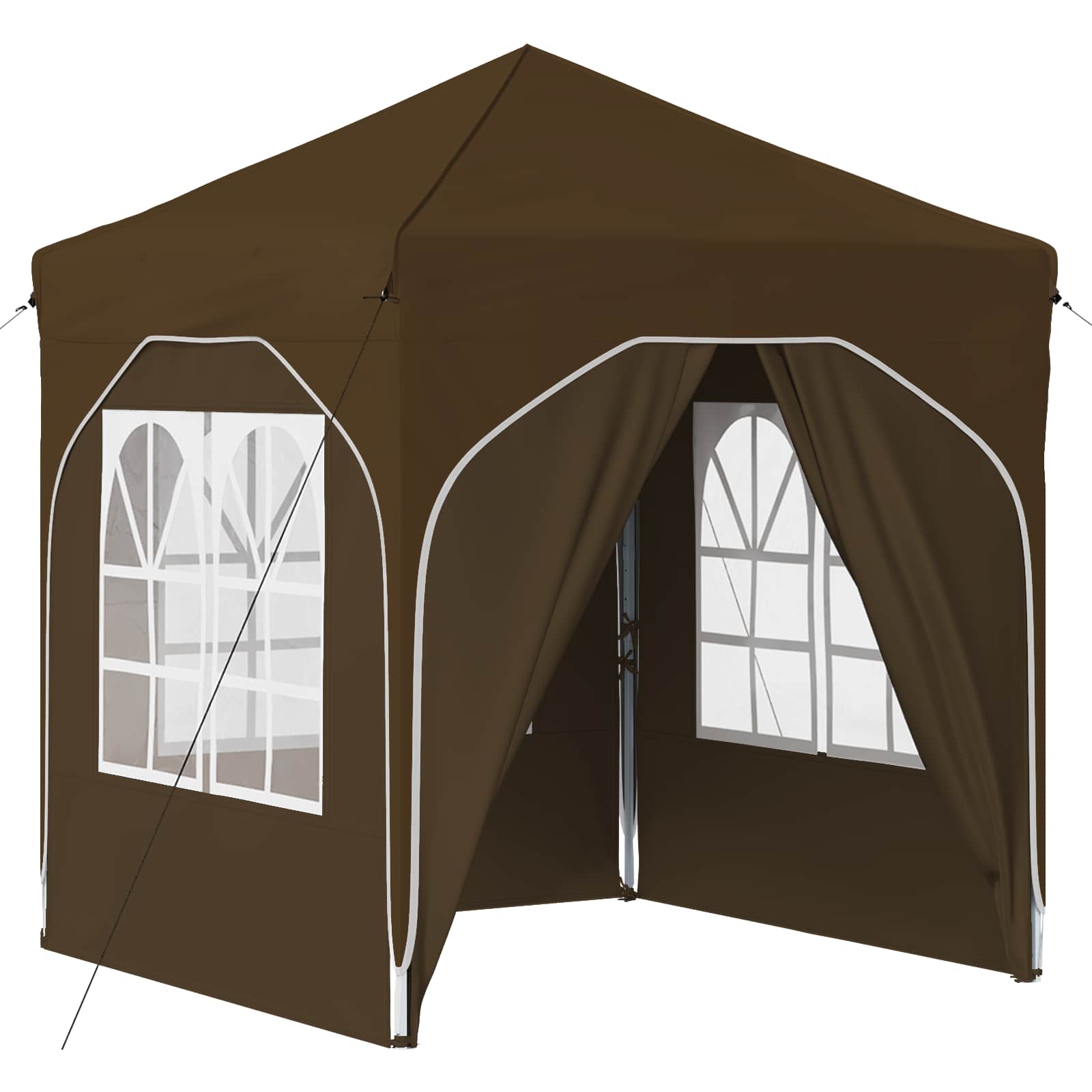 Pop-up Partyzelt 194 x 194 x 245 cm Creme
