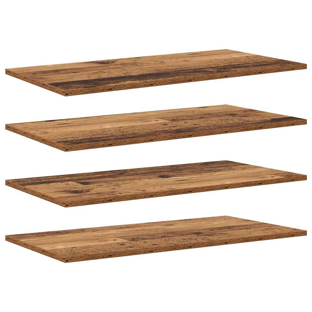 Bücherregal-Bretter 4 Stk. Weiß 40x10x1,5 cm Holzwerkstoff