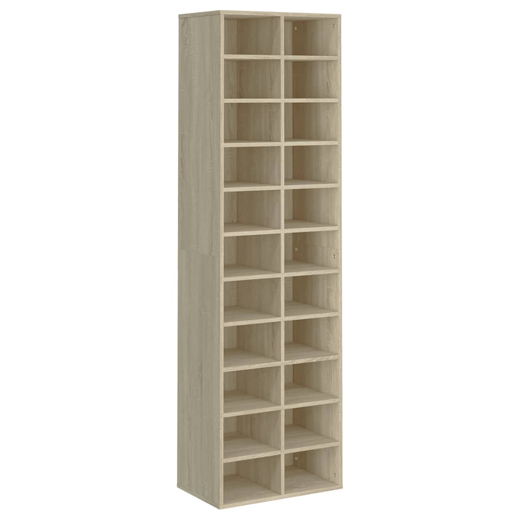 Schuhschrank Weiß 54x34x183 cm Holzwerkstoff