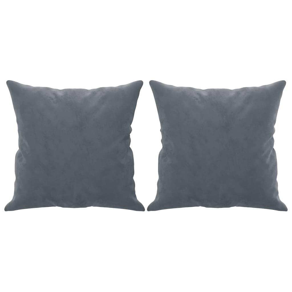 2-Sitzer-Sofa mit Zierkissen Dunkelgrün 120 cm Samt