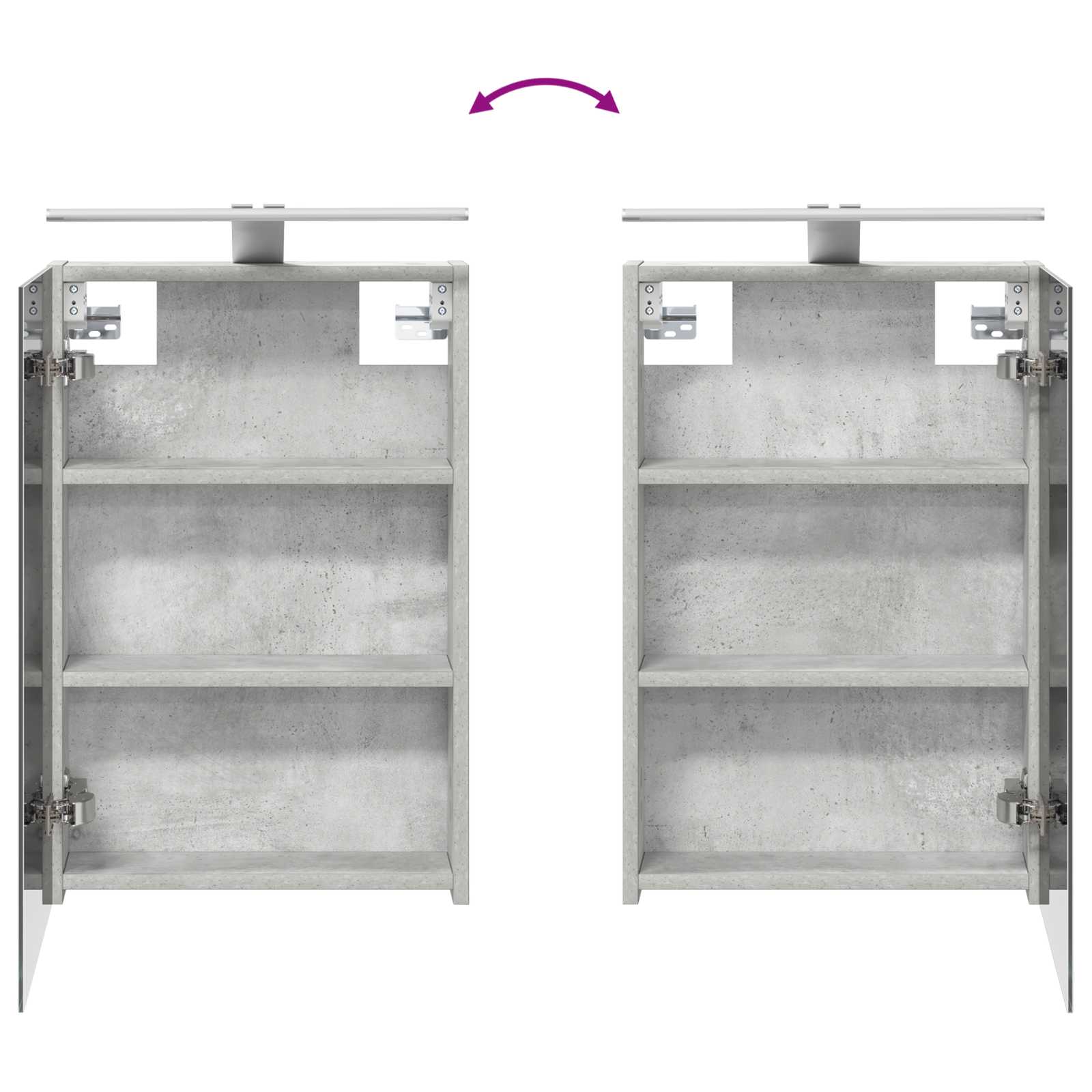 Badezimmerschrank-Set 3 pcs 80 x 10,5 x 50 cm Holzwerkstoff