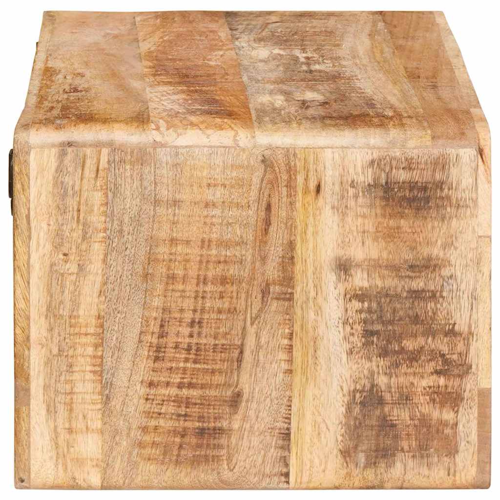 Nachttisch Braun 45 x 30 x 24 cm Massives upgecyceltes Holz