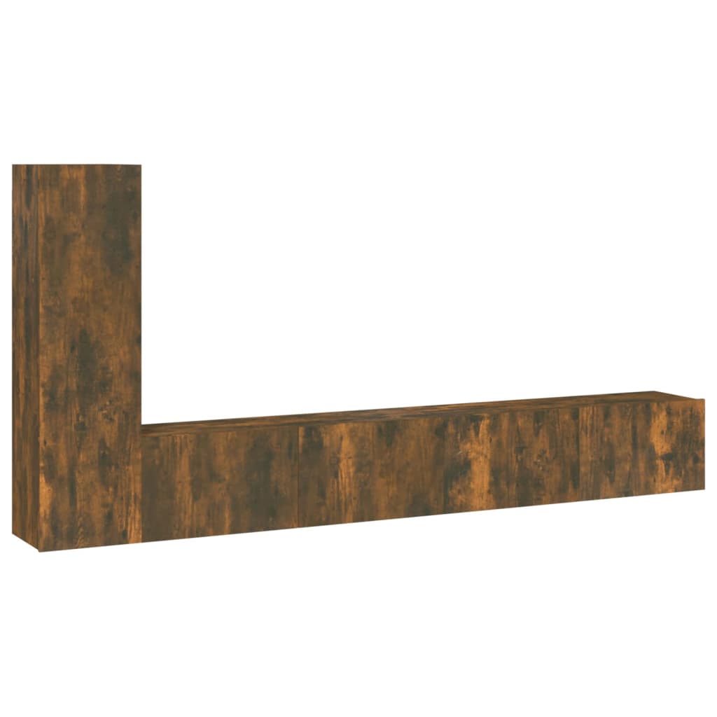 4-tlg. TV-Schrank-Set Weiß Holzwerkstoff