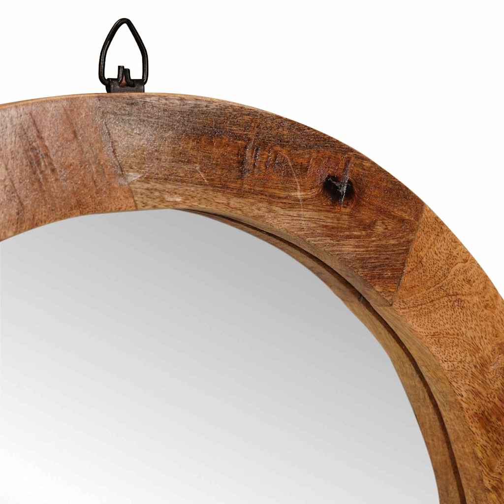 Schminktisch mit Spiegel Braun 90 x 76 x 45 cm Massivholz Mango