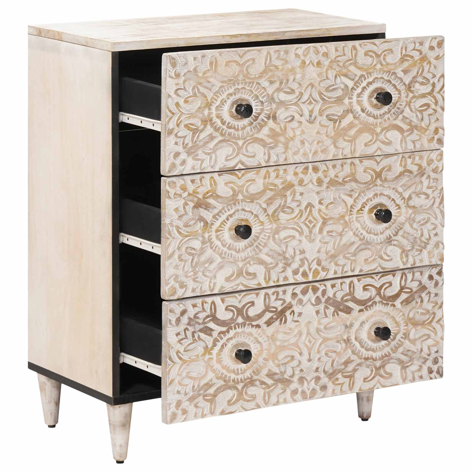 Aufbewahrungs-Sideboard Braun 60 x 33,5 x 75 cm