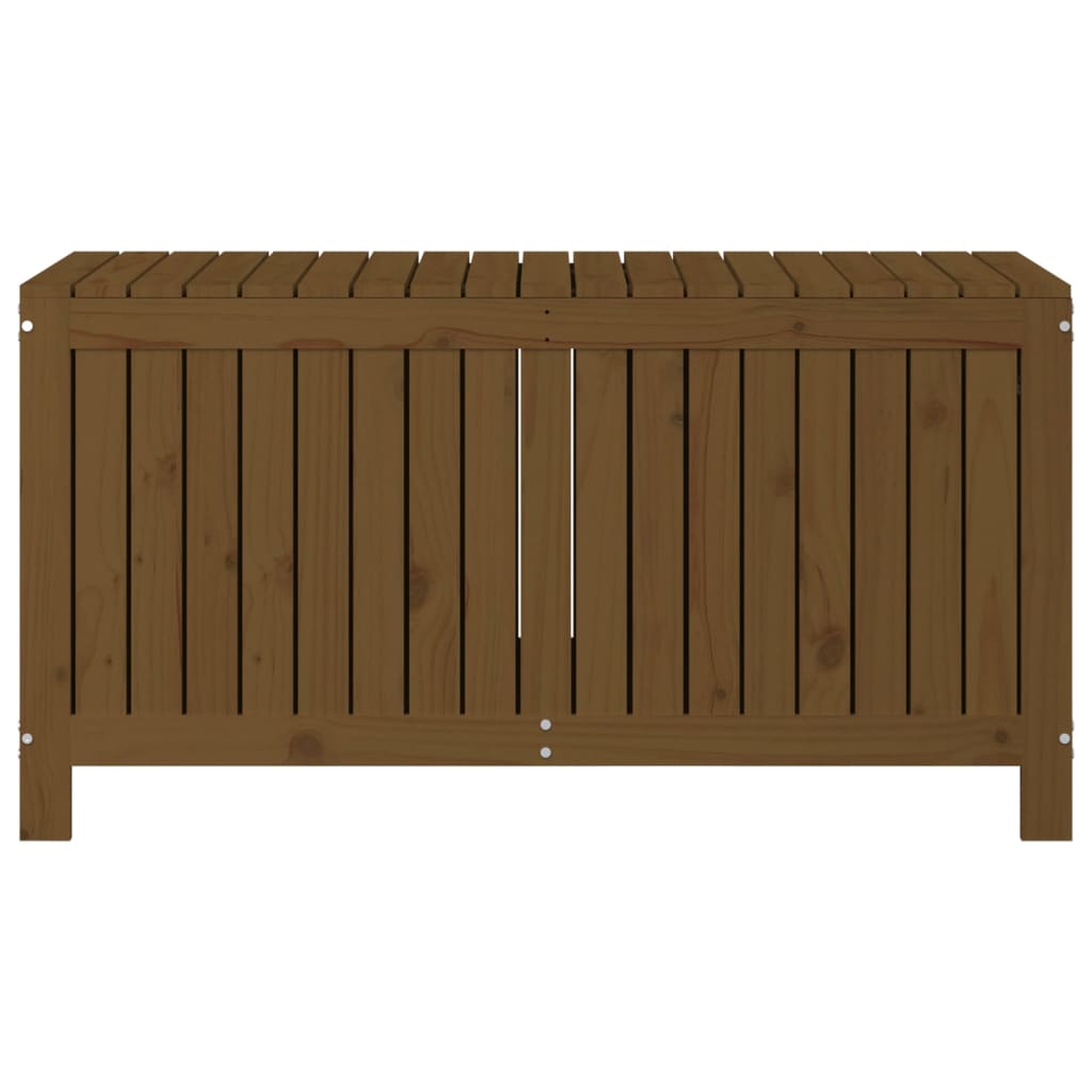 Gartentruhe Grau 76x42,5x54 cm Massivholz Kiefer