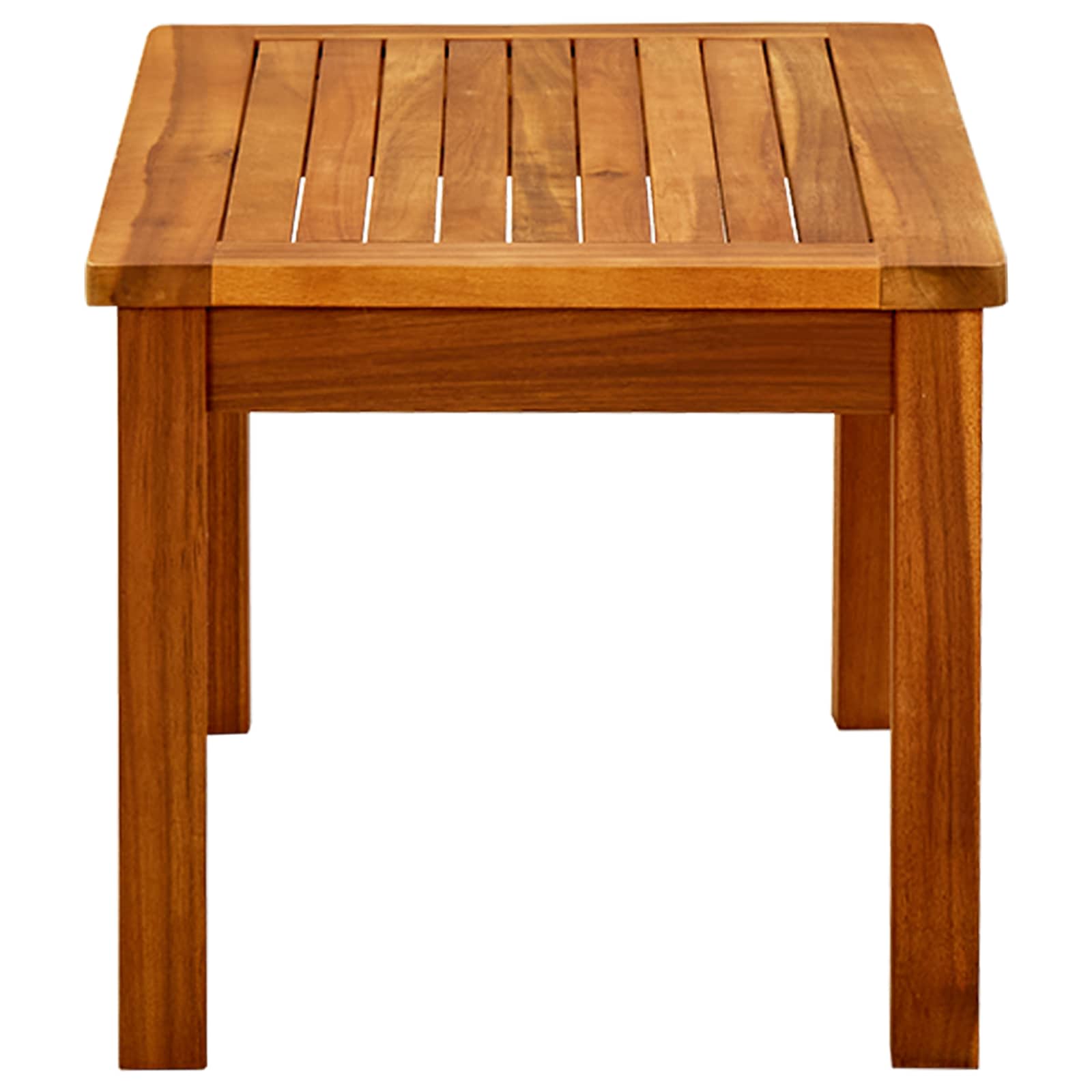 Couchtisch Helles Akazienholz 45 x 45 x 36 cm Massivholz Akazie