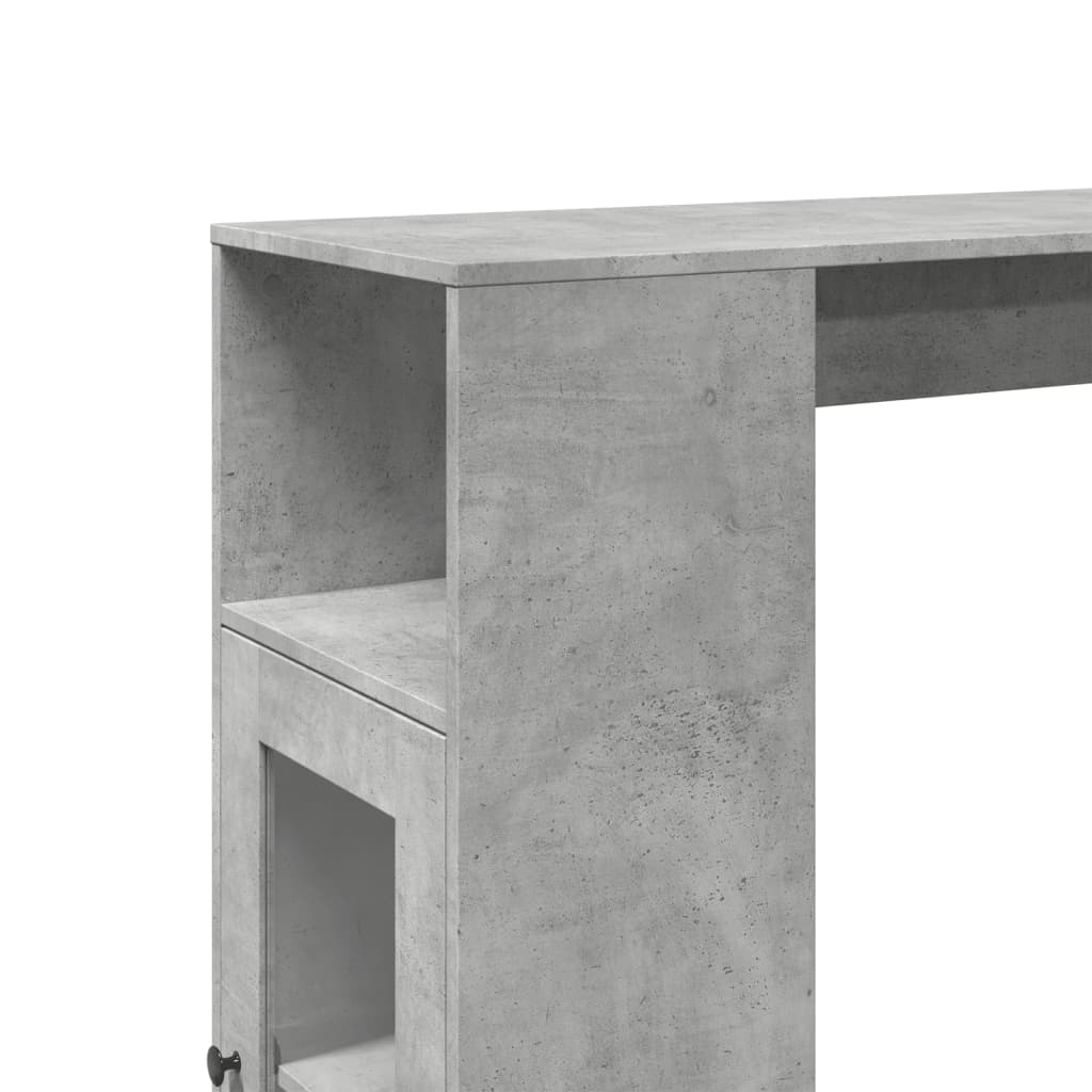 Bartisch Schwarz Eichen-Optik 101 x 40 x 103,5 cm Holzwerkstoff