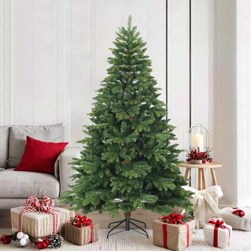 Künstlicher klappbarer Weihnachtsbaum mit Ständer Grün 150 cm