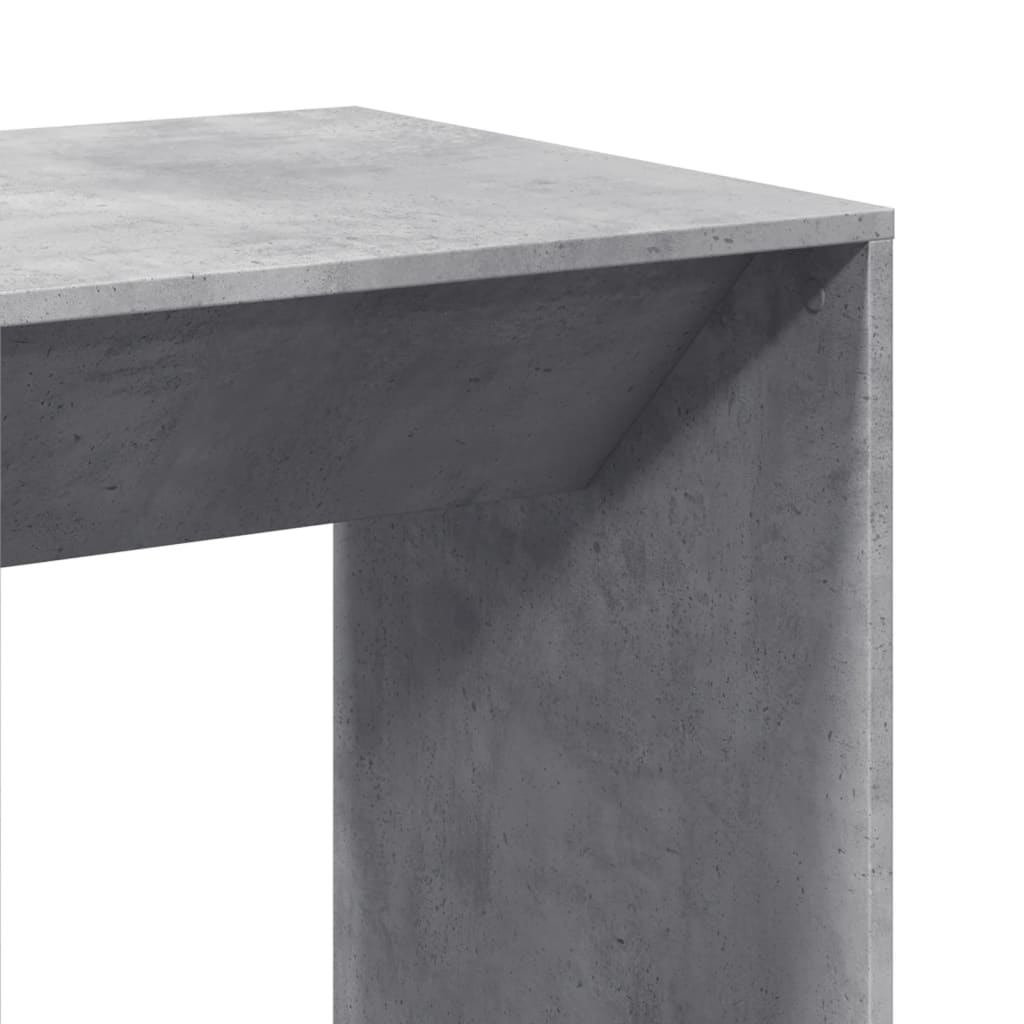 Bartisch Schwarz Eichen-Optik 102 x 50 x 103,5 cm Holzwerkstoff
