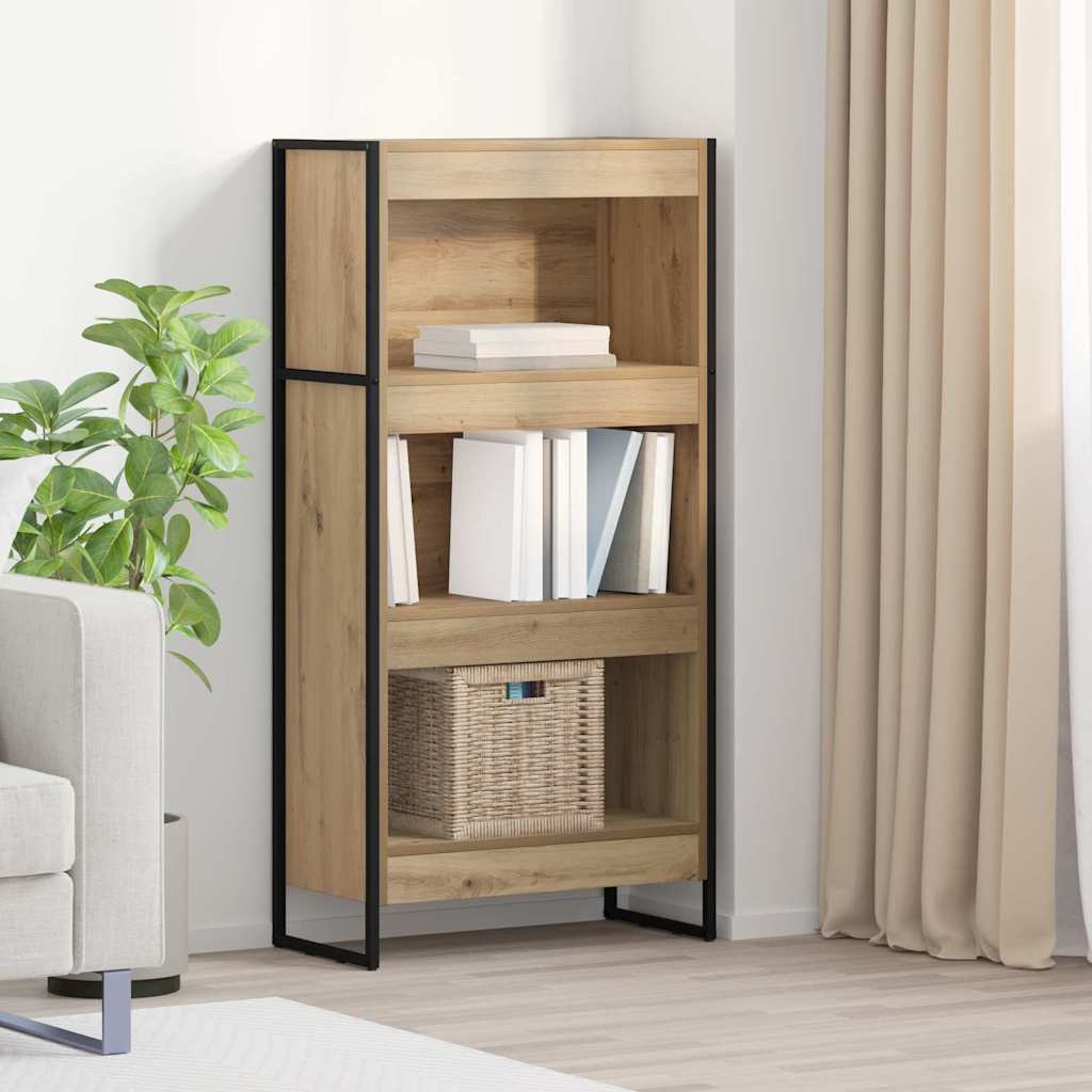 Bücherregal 2 pcs Schwarz Eichen-Optik 60 x 30 x 189,5 cm