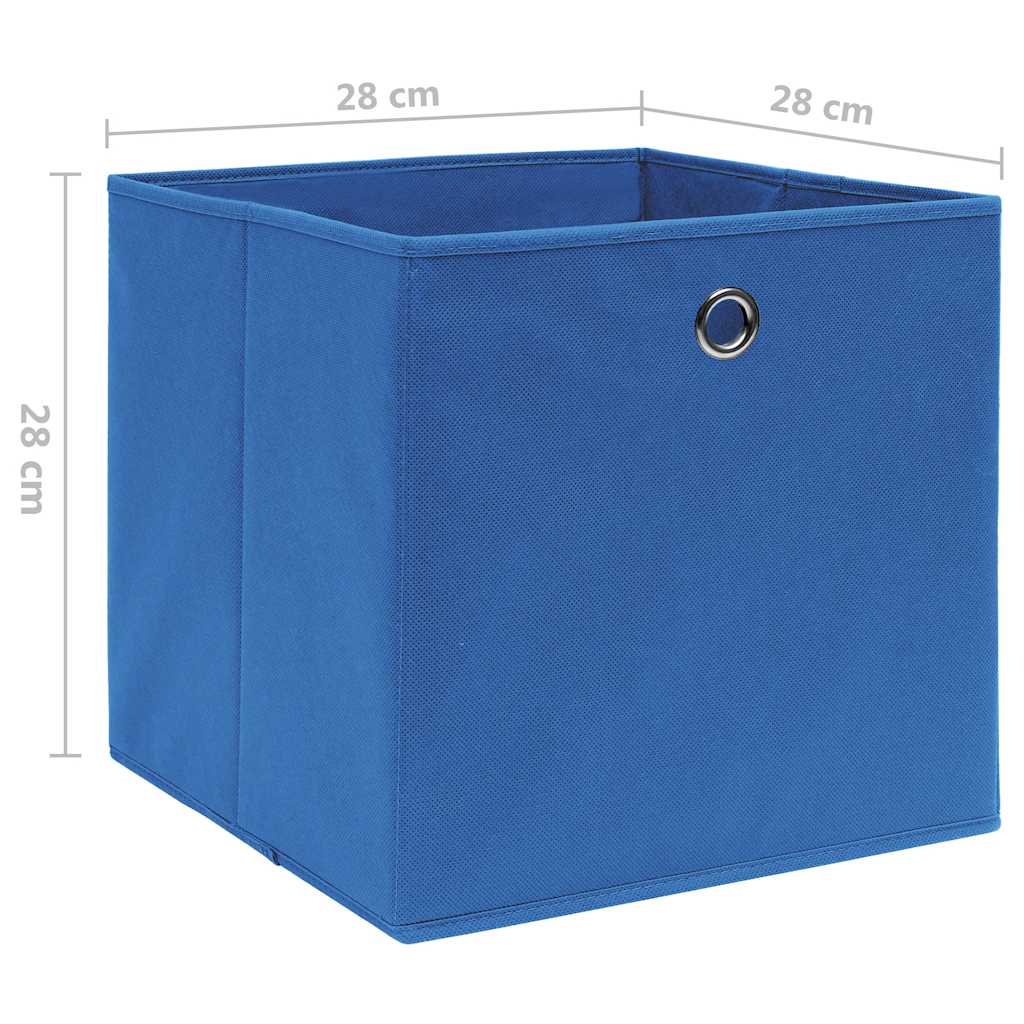 Aufbewahrungsboxen mit Deckeln 10 Stk. 28x28x28 cm Schwarz