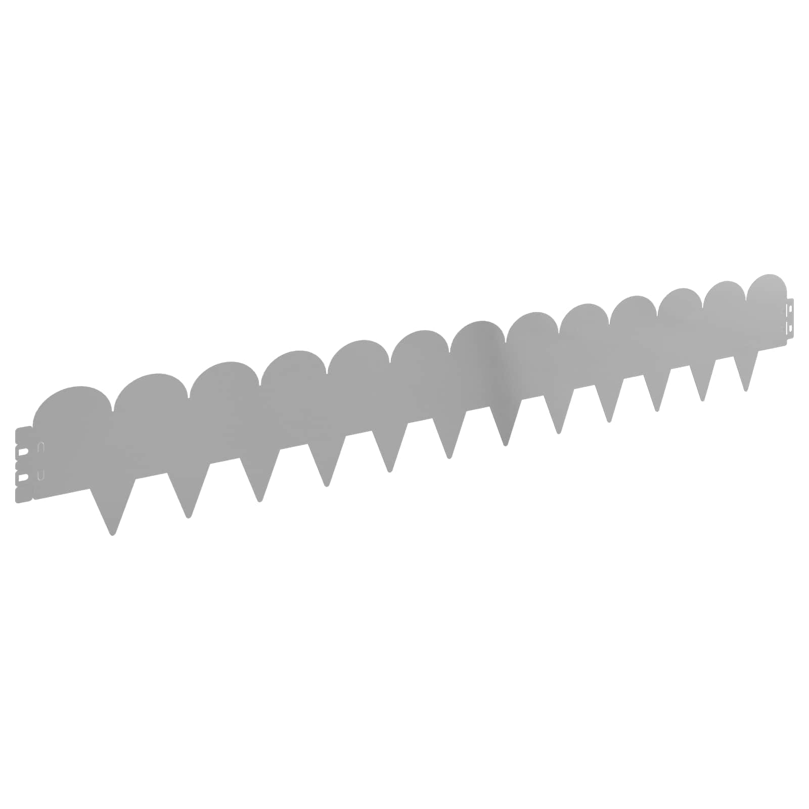 Raseneinfassung 10 pcs 103 x 15 cm Stahl Schwarz