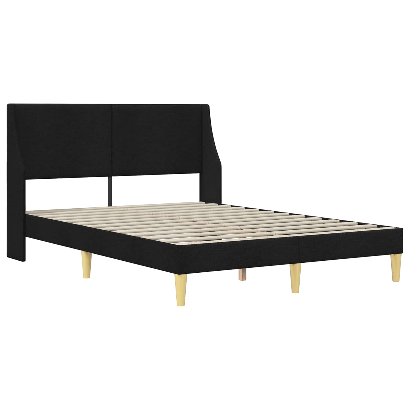 Bettgestell mit Matratze Hellgrau 80x 200 cm Polyester