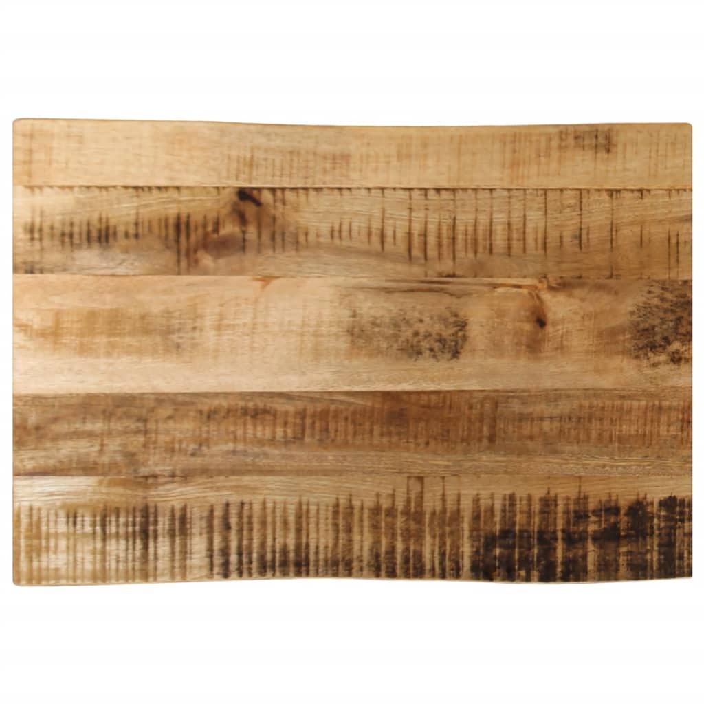 Tischplatte 40x40x2,5 cm Rechteckig Massivholz Akazie Baumkante