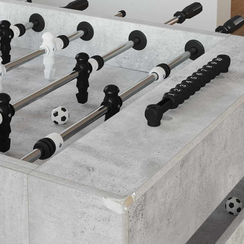 Tischfußballtisch Weiß 146,5 x 74 x 85 cm Holzwerkstoff