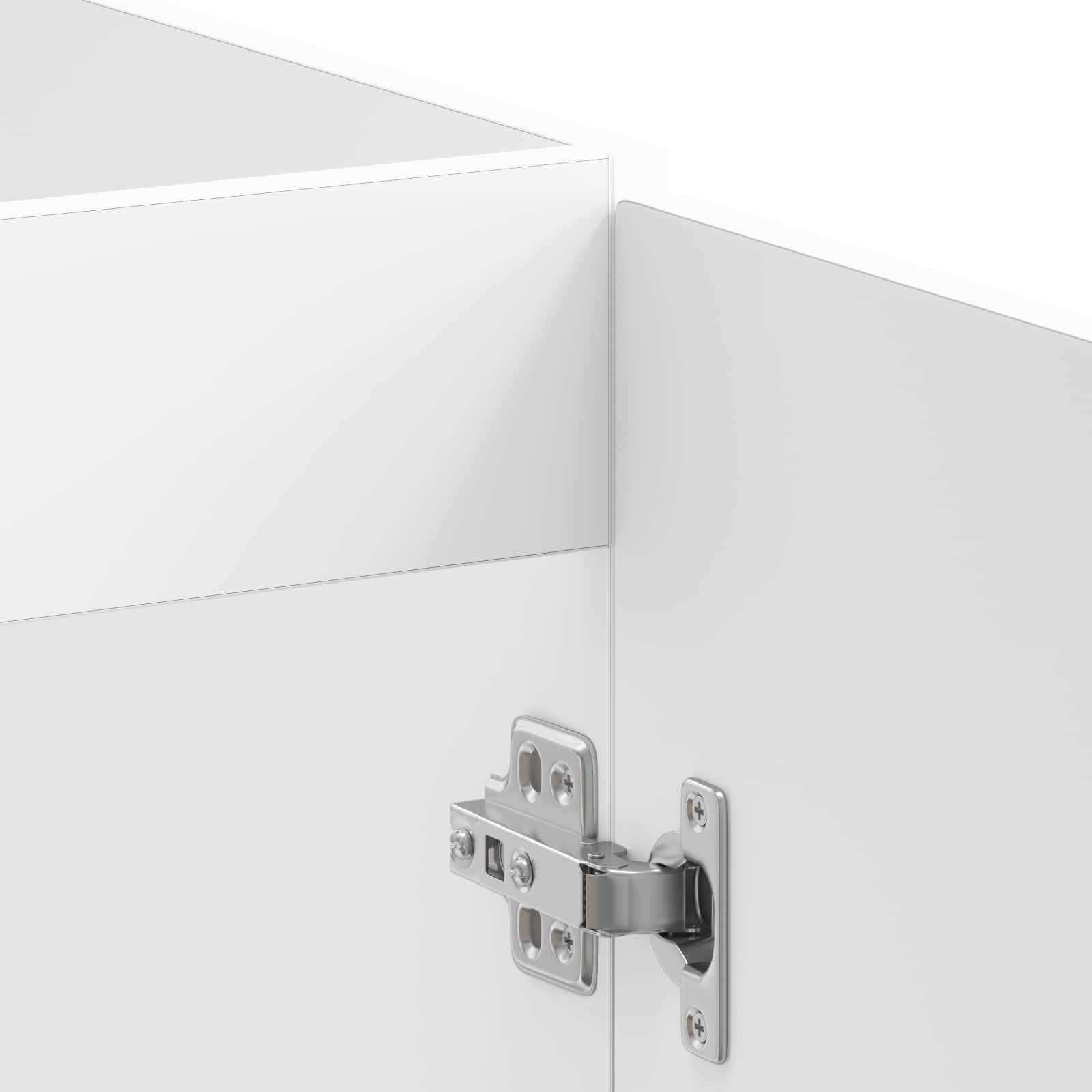 Waschbecken-Unterschrank mit Tür Lucca 2 pcs Weiß Holzwerkstoff