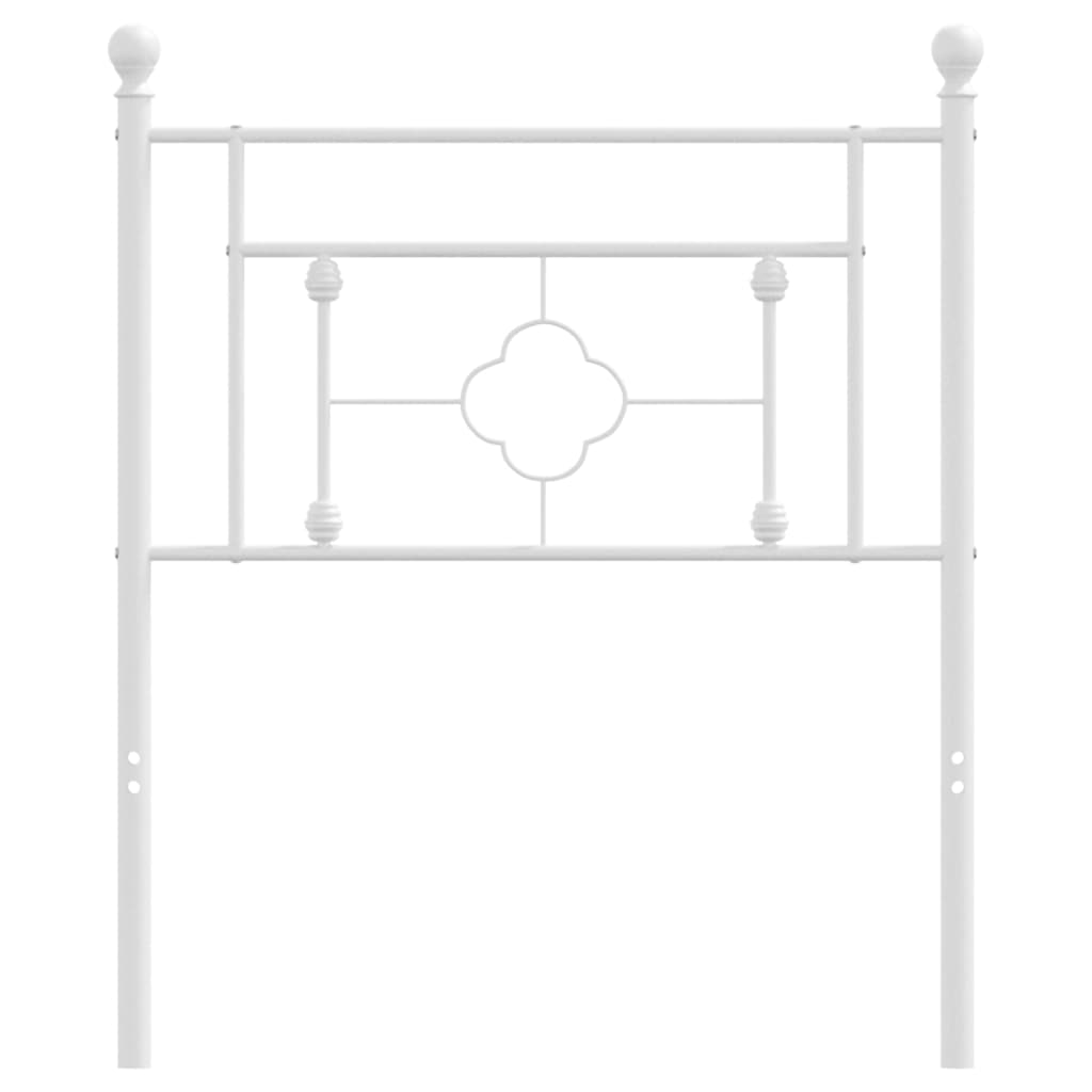 Ersatz-Kopfteil Metall Schwarz 100 cm
