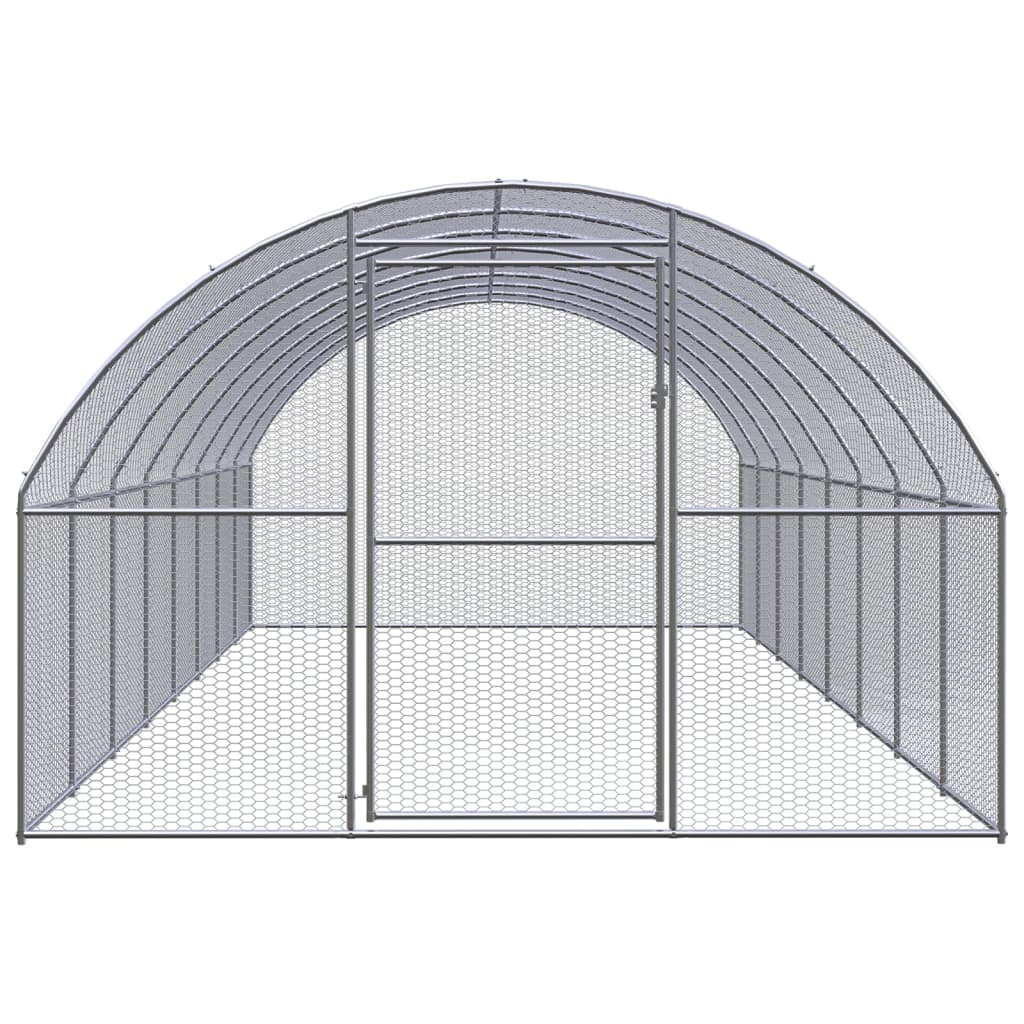Outdoor-Hühnerstall 3x2x2 m Verzinkter Stahl