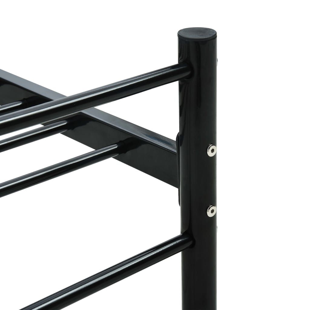 Bettgestell Grau Metall 180×200 cm