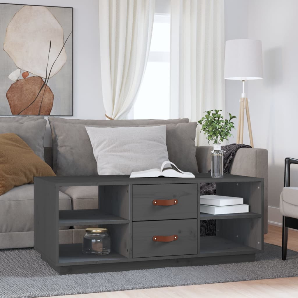Couchtisch 100x50x41 cm Massivholz Kiefer