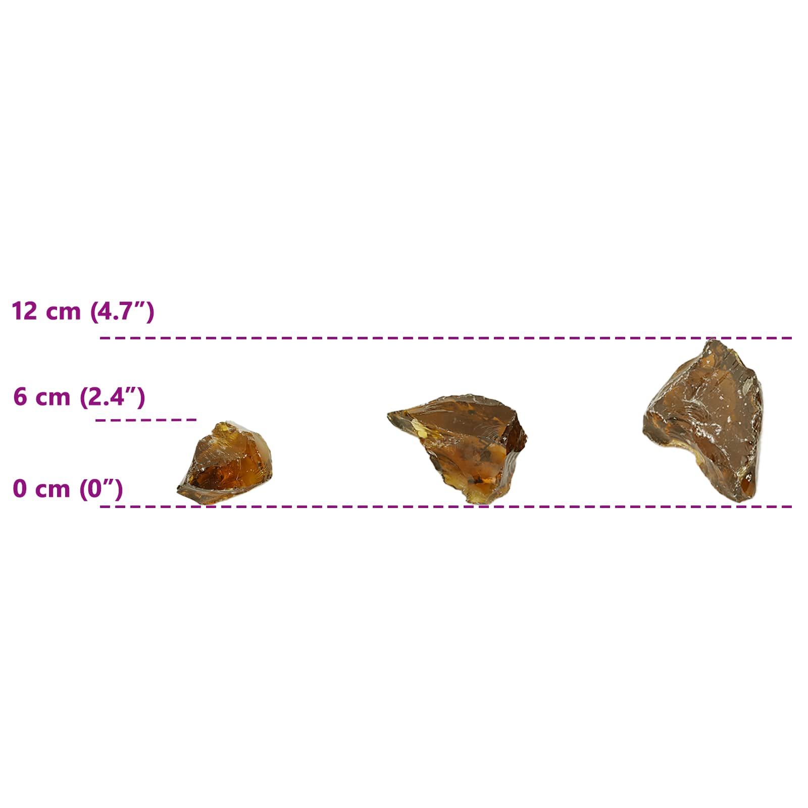 Gabionensteine aus Glas Grün 60-120 mm 25 kg
