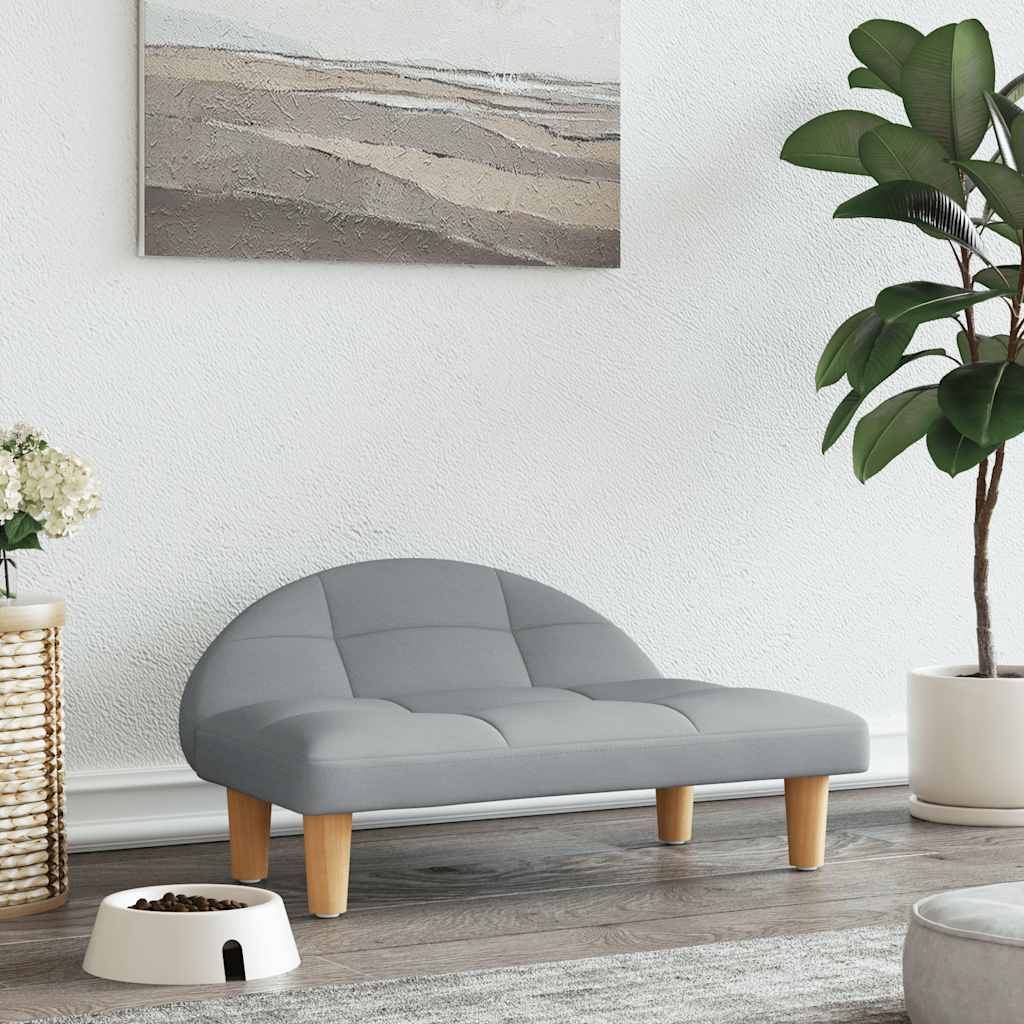 Hundebett Creme 70x52x30 cm Stoff