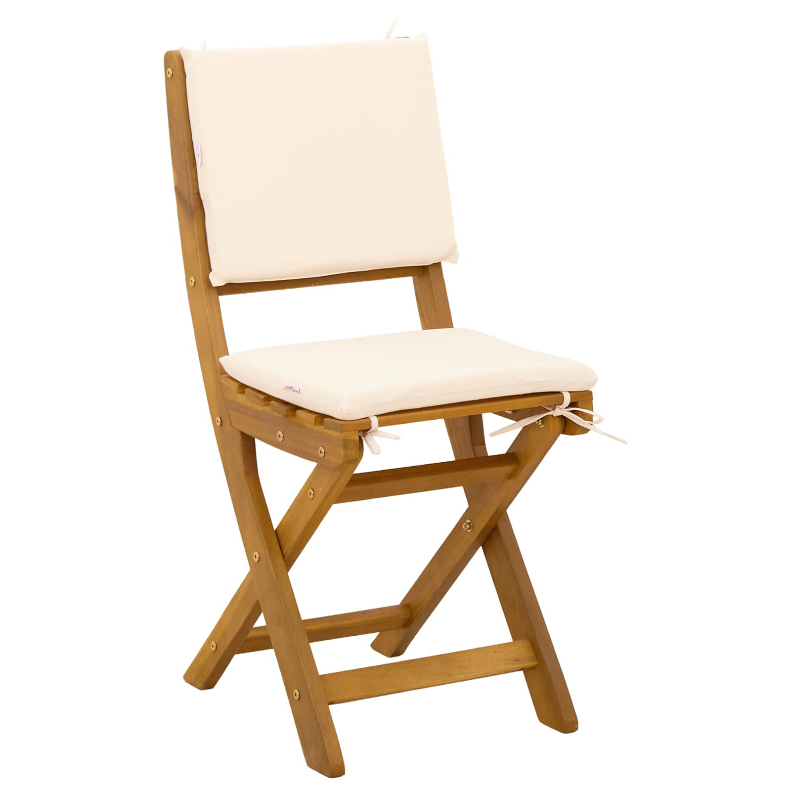Außen Bistro-Stühle 6 pcs Natur Massivholz Akazie