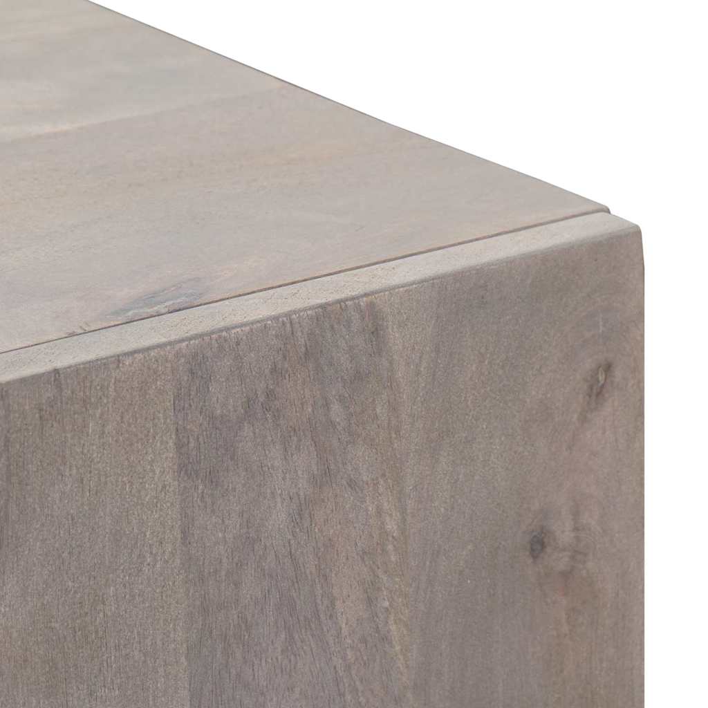 Highboard mit Regal Braun 40 x 33 x 110 cm Massivholz Mango