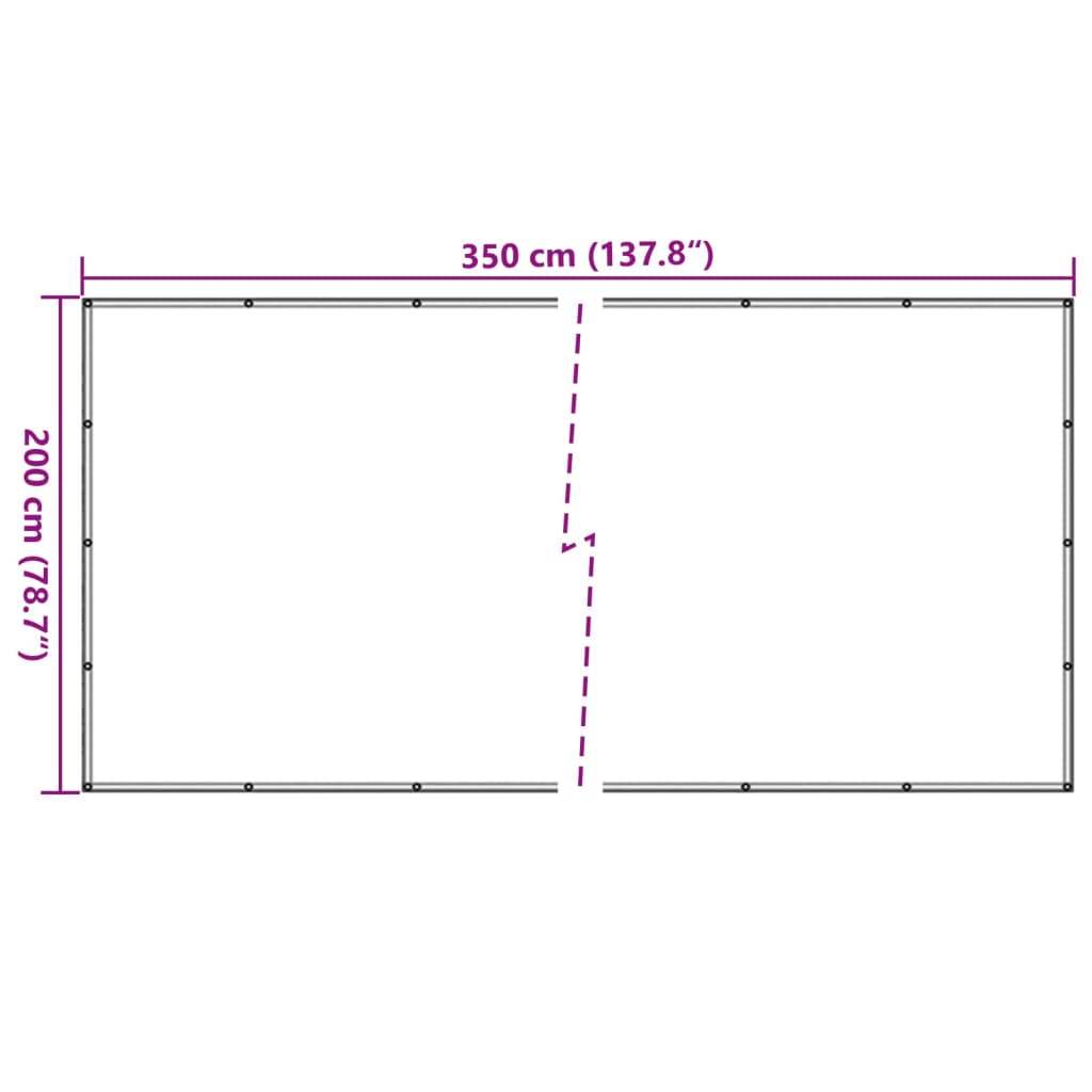 Anhängernetz HDPE 1,5x2,2 m Schwarz