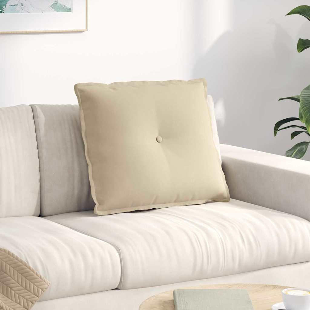 Rückenkissen Taupe 50 x 45 cm Mikrofaserstoff