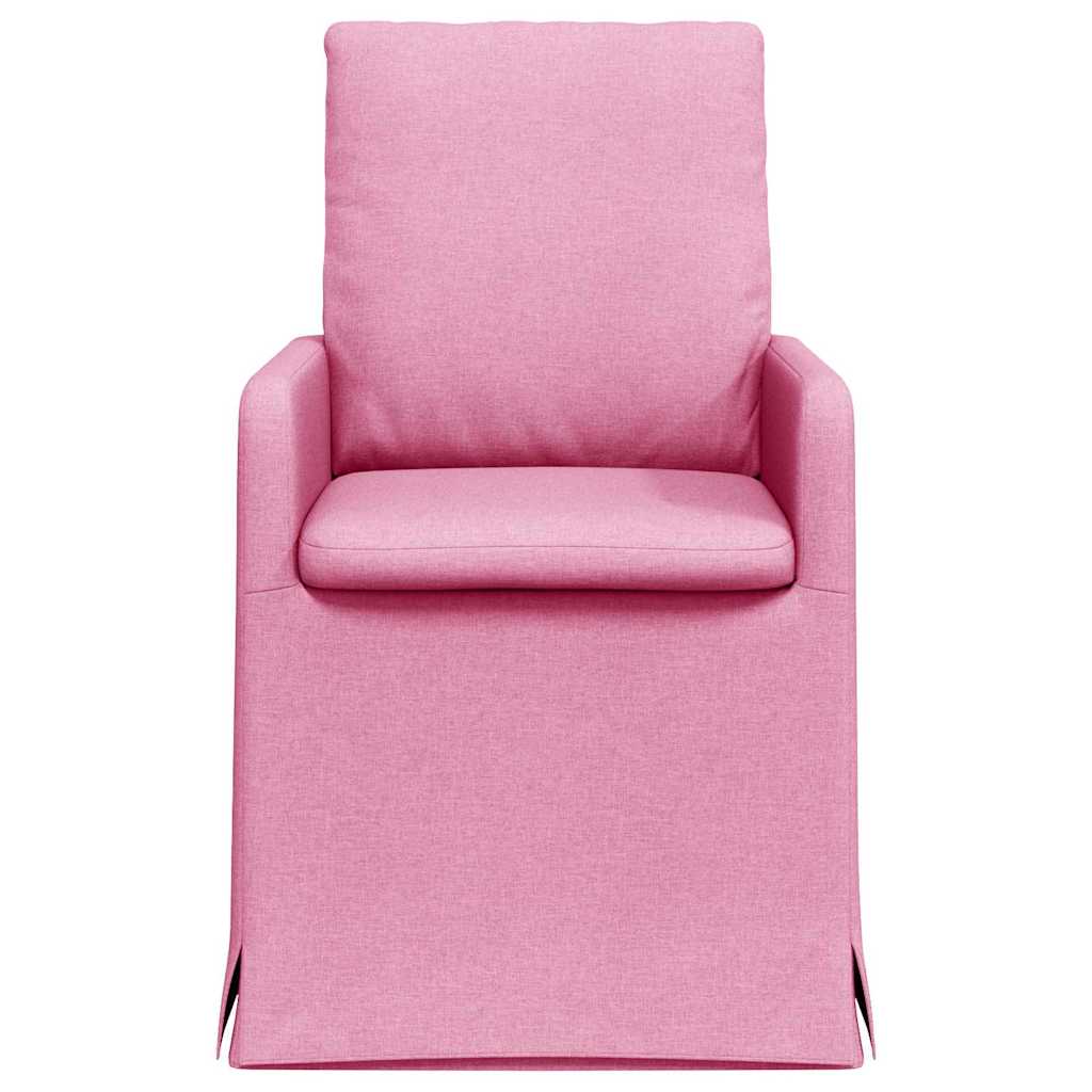 Esszimmerstühle 2 pcs Hellgrau 57 x 67 x 98 cm Stoff
