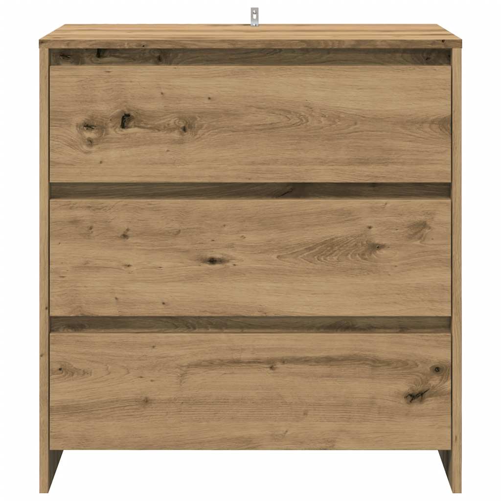 3-tlg. Sideboard Weiß Holzwerkstoff