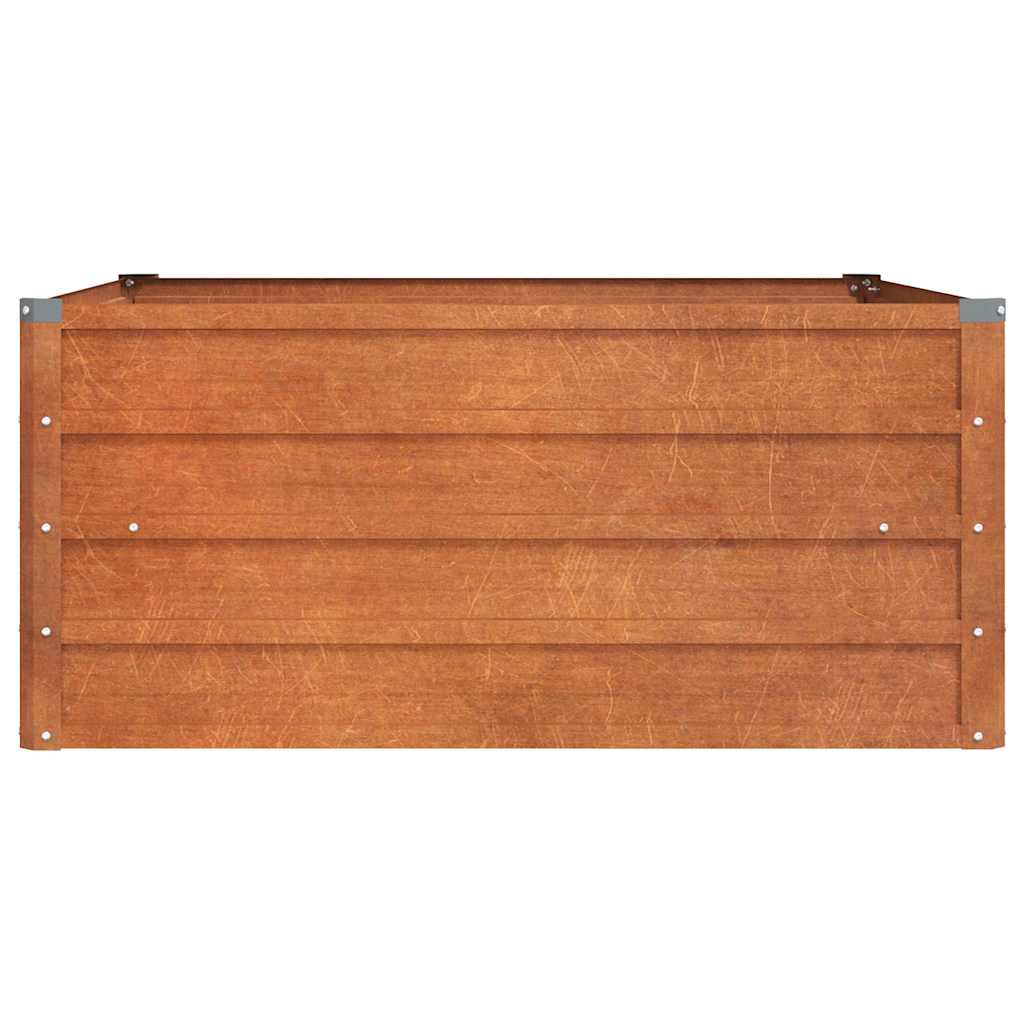 Hochbeet Rostig 100x100x77 cm Cortenstahl