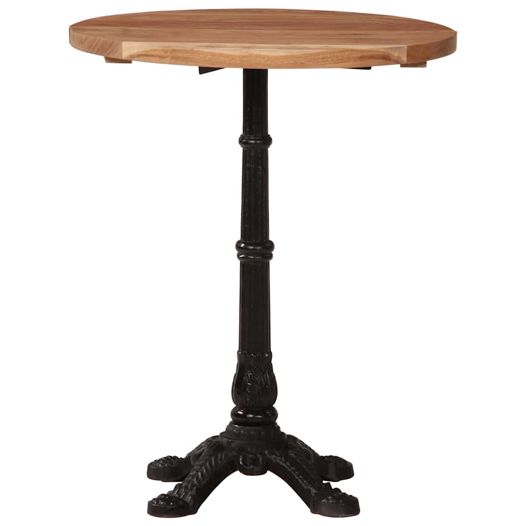 Bistrotisch 60x60x77 cm Raues Mangoholz