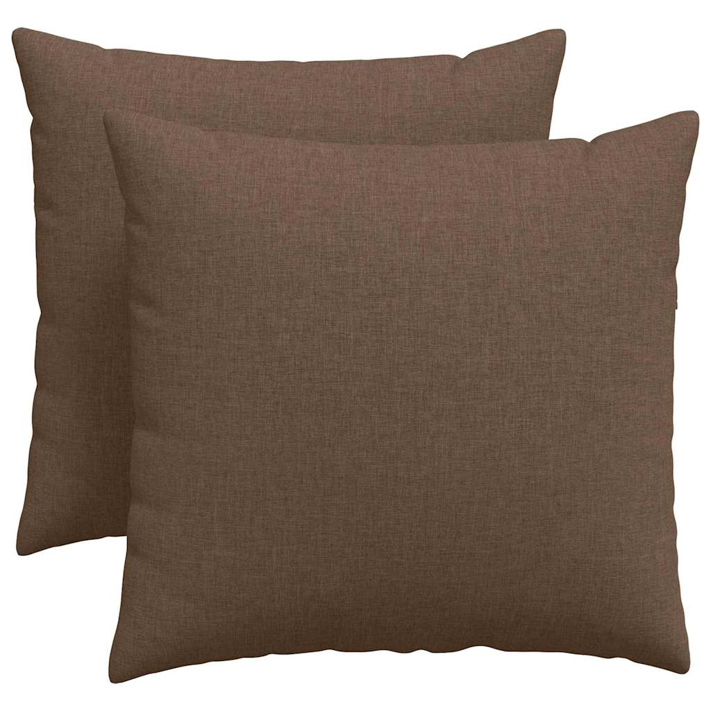 Sofakissen 2 pcs Hellgrau 50 x 30 cm Stoff