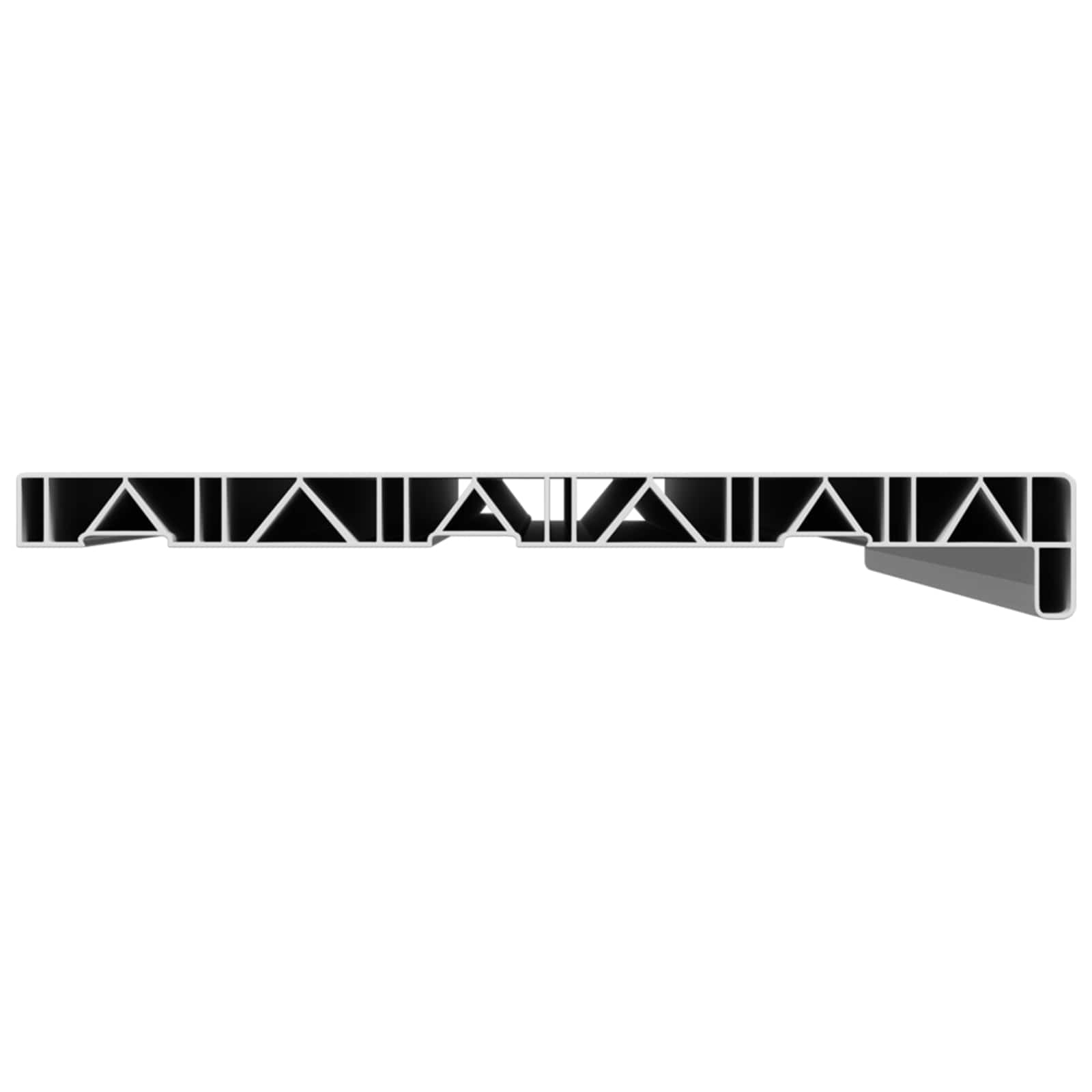 Fensterbank Weiß 60 x 10 x 4,5 cm PVC