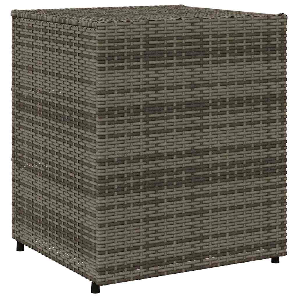 Gartenschrank Schwarz 55x59x80 cm Poly Rattan